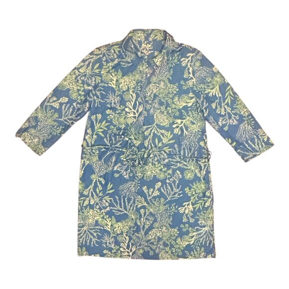 Lilly Pulitzer Pilar UPF 50+ Tunic Dress Small Briny Blue A Bit Salty - Picture 1 of 5